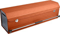 Car Trunk Organizer, Collapsible Sturdy Trunk Storage Container with Lid and Handle Large Leather Car Trunk Storage (Orange, 39.7 x 11.4 x 12.2in)