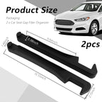 3 in 1 Car Seat Gap Filler Organizer,2PCS Multifunctional Car Seat Gap Plug with Storage Slot & Hook Function,Anti-Drop Cars Gaps Seats Filler Cars Clutter Catcher for SUVs Trucks