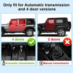 3PCS Gear Shift Console Side Tray Organizer, Center Console Hanging Storage Box, Passenger Side Co-Pilot Organizer Compatible with 2011-2018 Jeep Wrangler JK JKU Interior Accessories