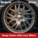 EZ Detail Brush Big - Red - Wheel Rim Cleaner for Cars, Bike, Trucks, Motorcycle, and Other Vehicles. Non-Scratch Auto Detailing Tool, Easily reaches Nook and Crannies