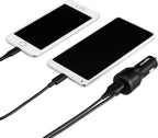 Amazon Basics 30W Fast Car Charger, 1 USB-C (18W) Cable with PD, 1 USB-A (12W) Port, Apple MFi Certified, for Phones (iPhone 16/15/14/13/12/11/X, Samsung, and more), Black