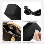 DGAZ Silk Purse Organizer Insert Fits LV Speedy 16/20/25/30/35/45 bags，Silky Smooth Bag Organizer，Luxury Handbag & Tote Shaper（Black，SP16）