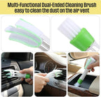 Lounsweer 4 Pcs Large Car Duster Set Microfiber Dust Cleaning Sets with Extendable Handle Exterior Duster Dashboard Detailing Brush Interior Exterior Cleaning Sets for Auto Truck Boat