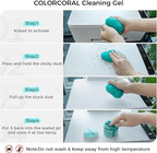 ColorCoral 2Pack Car Cleaning Gel Universal Dust Cleaner for Car Vent Keyboard Cleaning Detailing Slime Putty Cleaning Kit Car Accessories, Gifts for Adults Men Women Kids Teens