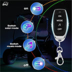 Drive-up 6 Pcs Golf Cart Underglow LED Light Strip Set with Canopy Lights, 12-85V Underbody Glow Neon Lighting Fit Yamaha, EZGO, Club Car Golf Carts with 28 Modes, Wireless Remote Control, Music Sync