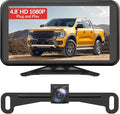 AUTO-VOX Backup Camera for Truck Plug and Play: 4.8" 1080P Stable Signal Clear Night Vision Rear View Camera System, IP69K Waterproof 3X Zoom Back Up Camera for Car SUV Pickup Van