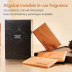 Car Air Freshener, Natural Wood Air Freshener Long Lasting, Car Air Freshener Diffuser with Metal Clip, Car Odor Eliminator, Magnetic Auto Accessories Coconut