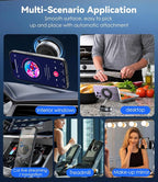 CloudValley Magnetic Car Phone Mount, [Compatible with MagSafe] 360° Adjustable Foldable Holder for Dashboard, 80LBS Suction & 2800gf Magnet, Car Accessories for iPhone 17/16 Pro Max 15 14, Black
