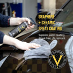 VPD Graphene Ceramic Kit - Graphene Ceramic Shield, Microfiber Edgeless Towels, Microfiber Sponge Applicator, The Ultimate Car Detailing Solution for DIY Detail & Car Care, Easy-to-Use & Versatile