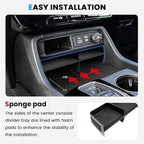 4PCS Center Console Organizer Compatible with 2023-2026 Honda Pilot/2026 Honda Passport Armrest Storage Box Divider Storage Tray & Insert Hidden Storage Box Interior Accessories