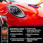 Show Polish: High Gloss Polish and Base Coat Sealer, Liquid Car Wax Shine with Polymer Paint Sealant Protection, Base Coat Sealant, All-in-One Polish and Protectant