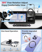 PZK Car Phone Holder for Ford Maverick 2022 2023 2024 Accessories Compatible with Magsafe Car Phone Mount with Cubby Insert Stroage Box Trunk Dash Mount Hands Free 360° Rotation