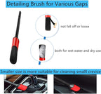 Fitosy Car Interior Duster Detail Brush Cleaning Gel Kit, Soft Dash Vent Dusting Slime Putty Detailing Brushes Accessories Essentials Supplies Tools for Auto,Truck,SUV,RV