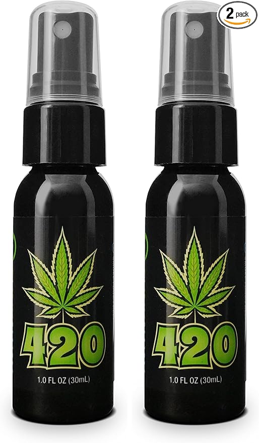 FunkAway 420 Pump Spray, 1 oz., Eliminate Extreme 420 Odors in the Air, Ideal for Refreshing Cars, Bathrooms, Basements and Dorm Rooms; Travel Size for On The Go (Pack of 2)
