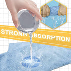 Car Wash Drying Towels, 450gsm Ultra-Thick Absorbent Lint-Free Extra Soft Microfiber Rags for Car Detailing, Interior & Exterior Cleaning Cloths, 16in x 16in - Microfiber, Blue, 6 Packs