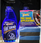 Gliptone Tire Shine Reusable Foam Applicator Pads 2 Pack | Curved Design for Streak-Free Application | Durable & Washable Tire Dressing Pads for Cars, Trucks, SUVs