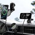 20W Fast Wireless Car Charger Magnetic Fast Wireless Charging Car Phone Holder Compatible with Magsafe for iPhone 17 16 15 14 13 12 Series, Air Vent Mount Dashboard/Windscreen Mount