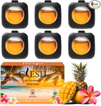 Car Air Fresheners, Hawaiian, 6-Pack, 4ml Each, Odor Eliminator
