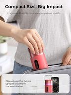 Waterless Essential Oil Diffuser: 9 Colors LED Scent Diffuser for Home&Car&Office - Portable Diffuser with 48H Battery, 4 Timers & 3 Mist Levels, Bright Red