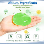 Car Cleaning Gels-4 Pack, Cleaning Gel for Car, Dust Cleaner Putty Cleaner Slime Cleaning Supplies Auto Detailing Tools, Cleaning Slime for Dust Removal, Cleaning Kit Gift for Men Women, 320g