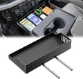 All Metal Front Center Seat Headrest Organizer Compatible with 2011-2025 2026 Ford F150 F250 F350 F450 F550 F650, Center Console Container Storage Box Armrest Tray Accessories (Jump Seat Only)
