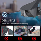Mangoal Front 4K & Rear 1080P Dash Cam Custom Fit for Dodge RAM 1500/2500/3500 2019 2020 2021 2022 2023 2024 (Model D), Rebel Big Horn Laramie, UHD 2160P Video, OEM Look App & WiFi,128GB Card