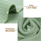 VIVOTE Microfiber Kitchen Towels - Super Absorbent, Soft, No Lint, Waffle Weave, Fast Drying Hand Towels (4 Pack Green, 16 Inch X 24 Inch)