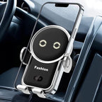 Cell phone holder wireless car charger,15W Auto Clamping Phone holders for your car fit for iPhone 16 15 14 13 12 Mini Pro Max 11 XR, Samsung Galaxy S24 Ultra S23 S22 S21+ Note 20 (Silver)