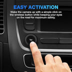 Type S True Wireless Solar Powered Smart HD Backup Camera | License Plate Frame Mount | Self-Charging | 3 Minute Installation | Universal Compatibility | 720p Night Vision