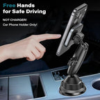 EXELIQ Upgraded Magnetic Cupholder Phone Holder for Car - Ultra Strong N55 Magnets, Flexible Tri-Pivot Cup Phone Mount for Tesla Truck SUV, Compatible with iPhone 17-12 Samsung Android, Not Charger
