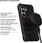 Rokform Rugged Case for Galaxy S26 Ultra, Magnetic Cover, Drop Tested Armor (Black)