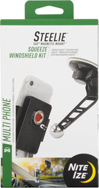 Nite IZE Steelie Squeeze Windshield Kit - Universal Windshield Magnetic Car Mount Holder
