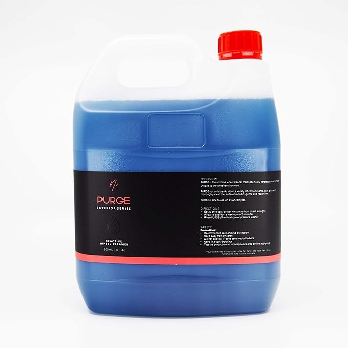 Nv Purge Reactive Wheel Cleaner | Color Change Iron Dissolver | Safe on Alloy Painted and Clear Coated Wheels | Deep Barrel and Face Cleaning | 4 Liters
