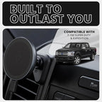 Tackform Link Vent Mount Magnetic Wireless Charging Phone Holder - Compatible with MagSafe, 2015-2020 Ford F-150, 2017-2021 Super Duty, 2018-2021 Expedition | Billet Aluminum Bracket | Short Reach