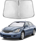 EcoNour Windshield Sunshade Compatible for Nissan Altima 2007-2010 2011 2012, Sun Visor for Front Windshield & Window Sun Shade Cover, UV Heat Blocker & Protector, Car Accessories