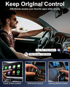 Wireless Carplay Adapter for iPhone Ai Magic Box with Netflix/YouTube Supports TF/Card Dongle Plug and Play Easy Setup Carplay & Android Auto Video Entertainment for iOS 10+ Radio Accessories