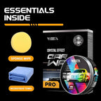 Premium Carnauba Wax 30% Conc. - Ultimate Paint Protection for Luxury Cars | 3-Month UV & Acid Rain Shield | Hydrophobic Ceramic Coating Enhancer
