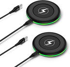 15W for Google Wireless Charger Compatible Google Pixel 10a 10 10 Pro XL /9A/9Pro Fold/9 Pro XL/9/8/8A/8 Pro/7,2 Pack Android Fast Charging Pad Samsung Wireless Charging Station for Galaxy S26 Ultra