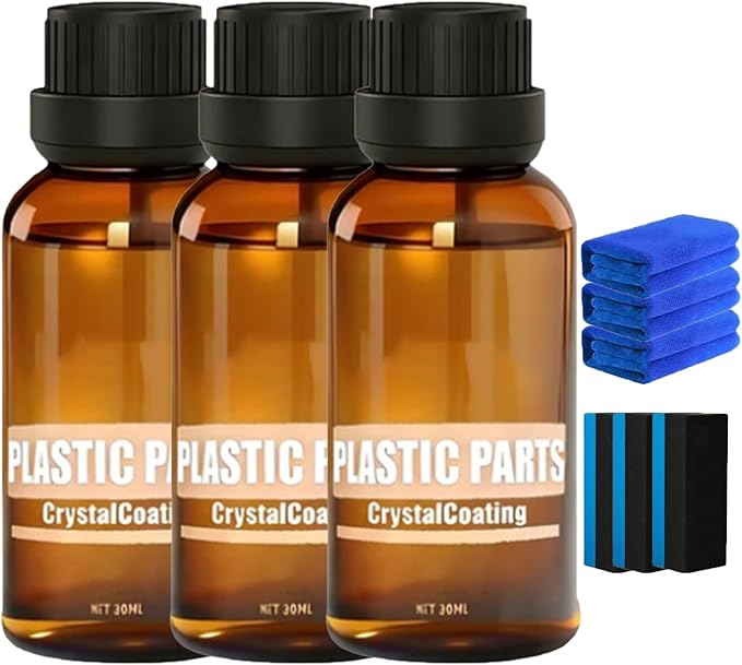 Crystal Serum Ceramic Coating for Cars, 9h+ Ceramic Armor, Crystal Gloss Auto Coating Liquid, Advanced Graphene Coating for Cars (3Pcs)