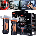 【2PCS】Glass Guard, Glass Oil Film Remover for Car, Glassy Emulsion Cleaner Roll-On Glass Compound with Cleaning Board, Removes Oil Film & Smudges, Improve Windshield Clarity for Safe Driving (100ml*2)