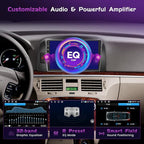 4+64GB Android 15 Car Stereo for Hyundai Santa 2004-2008 Wireless Carplay Android Auto 9" Touch Screen Car Radio Dash Kit with GPS WiFi Bluetooth SWC DSP EQ Mirror Link Backup Camera