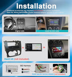 Double Din Car Stereo with Wireless Apple CarPlay & Android Auto 7" IPS Screen, Car Play Radio Audio, 240W, Bluetooth, AHD Backup Camera, USB-C Fast Charging, 16-Band EQ, SWC, MirrorLink