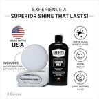 CAR GUYS Car Detailing Kit | Super Cleaner 18 Oz & Liquid Wax 8 Oz