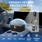 Samfolk Faraday Box with Faraday Bags for Car Keys, Car Key Signal Blocking Box, Keyless Entry Car Key Safe Protector Anti-Theft Shielding Cage (Small)