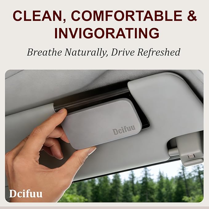Car Air Freshener - Stone Air Freshener - Car Odor Eliminator - Long Lasting Scent - Car Scent - VISOR CLIP INCLUDED (Open Air)