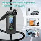 Level 2 EV Charger,40Amp 9.6KW,(WiFi APP/Plug-Play),240V NEMA 14-50 Plug,25ft ETL Listed Cable/J1772 Connector,IP66 Waterproof,Adjustable Current,Delay Timer,Electric Vehicle Charging Stations