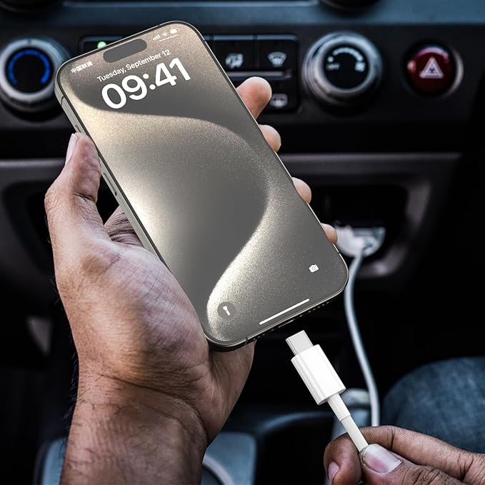 Car Carplay Cable for iPhone 17/16/15,iPhone 16/15 Plus17/16/15 Pro 17/16/15Pro Max charger ,USB A to USB C for Carplay USB C Cord, iPad USB C Cable 10th, iPad Air Car Charger Cable Cord 3FT (White)