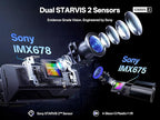 True 4K+2.5K Dash Cam Front and Rear,IMX678 + IMX675 Dual Starvis 2 Sensor,Free 128GB Card & OBD Hardwire Kit,Native 4K HDR Dash Camera for Cars,5.8GHz WiFi 6,STARLIT™ Full Color Night Vision,GPS,ADAS