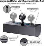 Kaishengyuan Upgraded Metal Phone Mount for Ram Truck 2019+, Dash Mount Cell Phone Holder Compatible with Dodge RAM 1500/2500/3500 & TRX, 360° Adjustable Adapter Phone Stand Fit for Most Smartphones