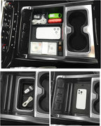 LFOTPP 3PCS Center Console Organizer for 2014-2018 Chevy Silverado/GMC Sierra 1500& 2015-2019 Silverado & Sierra 2500HD/3500HD Accessories- Full Console w/Bucket Seats Only